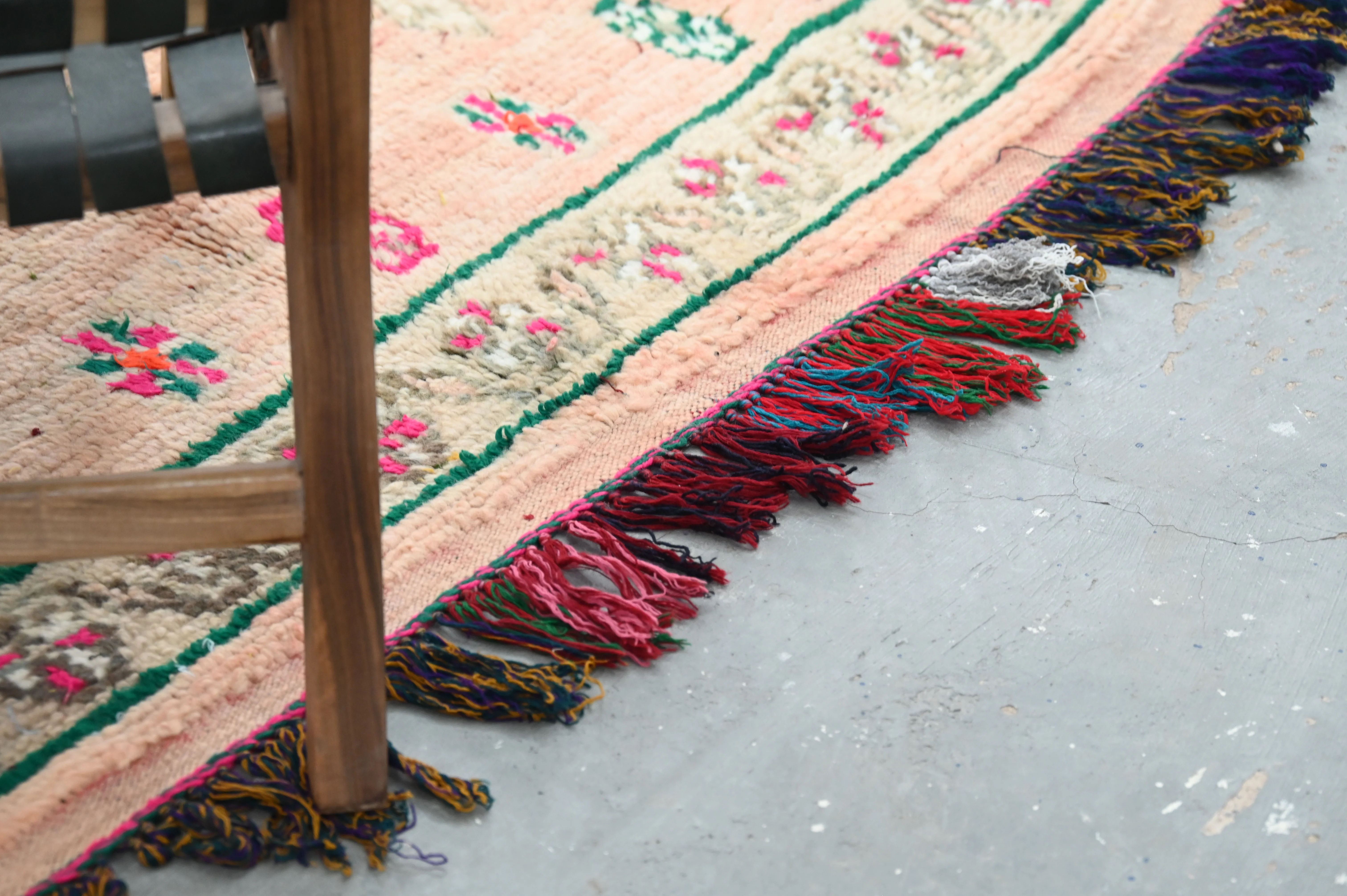 Vintage 1970s Handwoven Boujaad Rug, 240 x 155 cm, V-152 - Image 6