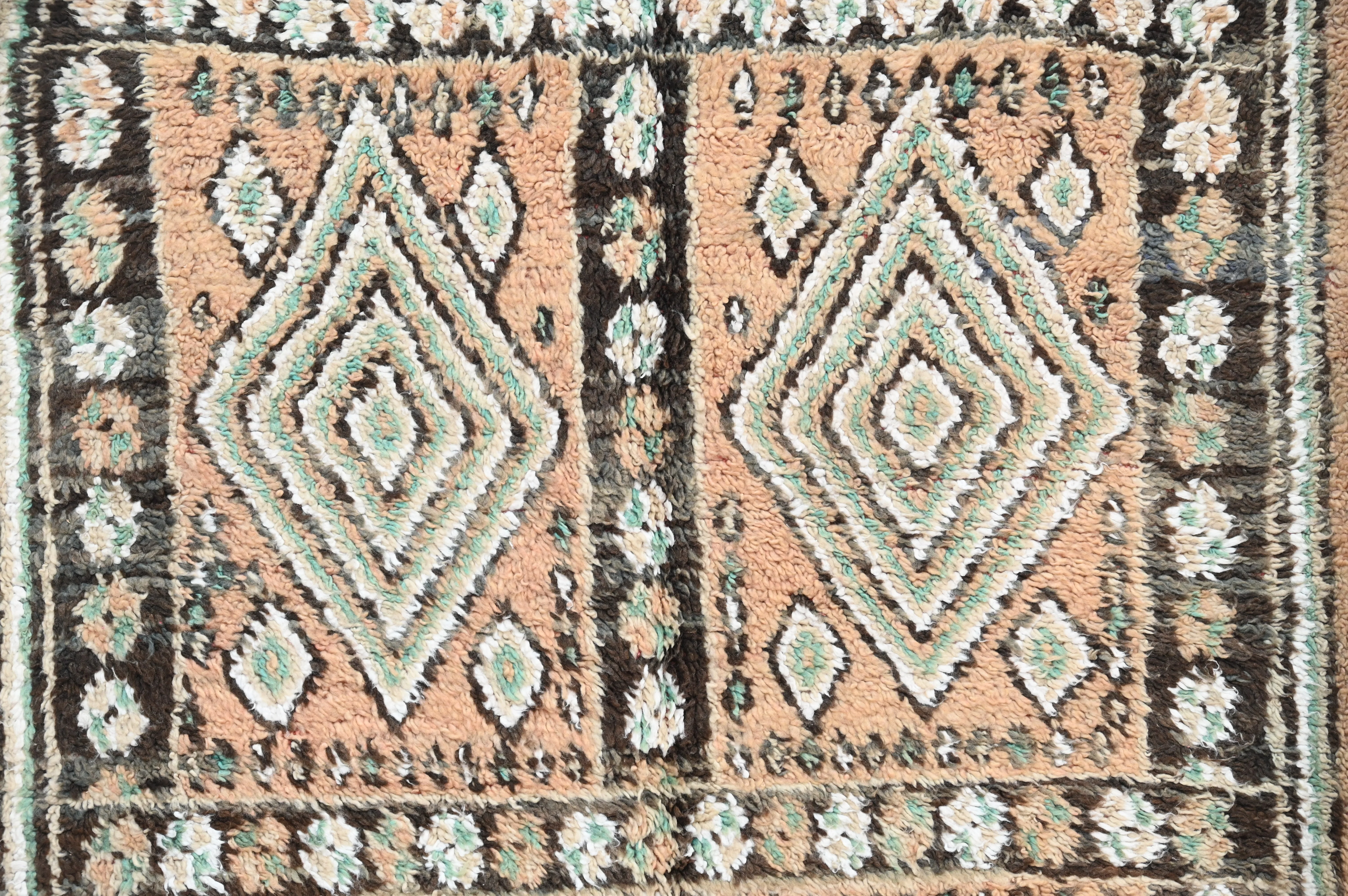 Vintage 1970s Handwoven Boujaad Rug, 340 x 140 cm, V-148 - Image 3