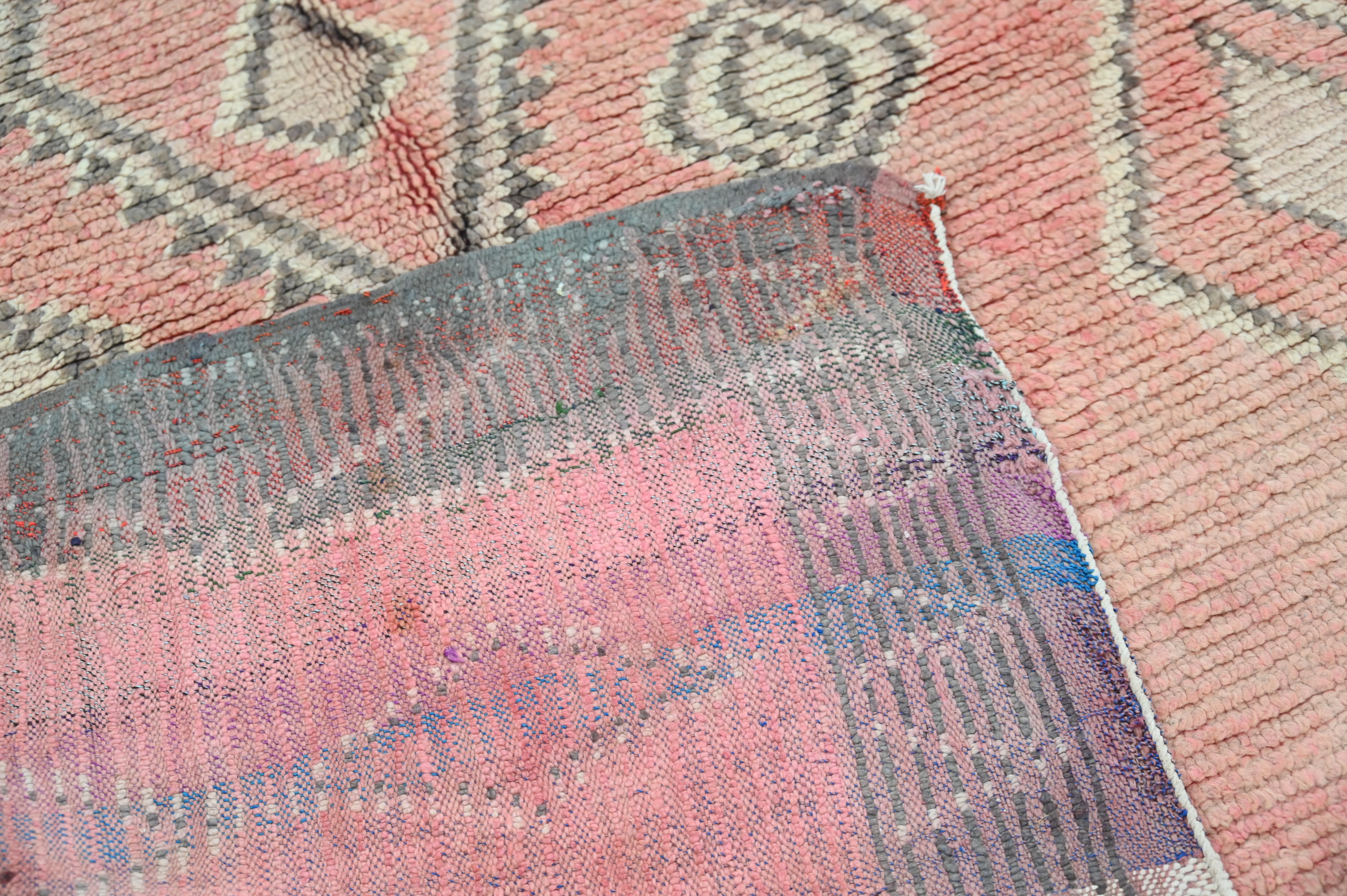 Vintage 1970s Handwoven Boujaad Rug, 340 x 150 cm, V-139 - Image 4