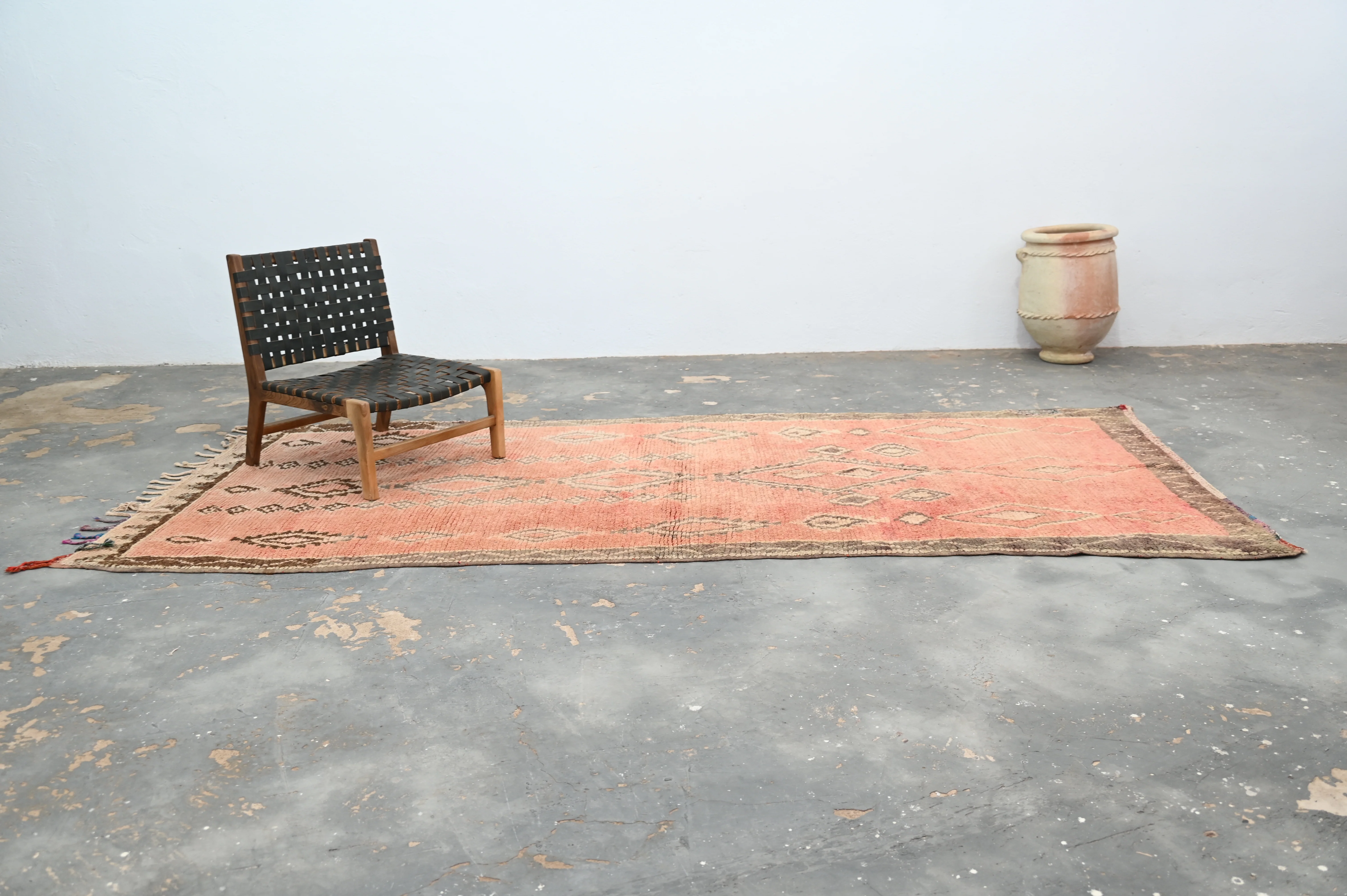 Vintage 1970s Handwoven Boujaad Rug, 340 x 150 cm, V-139 - Image 8