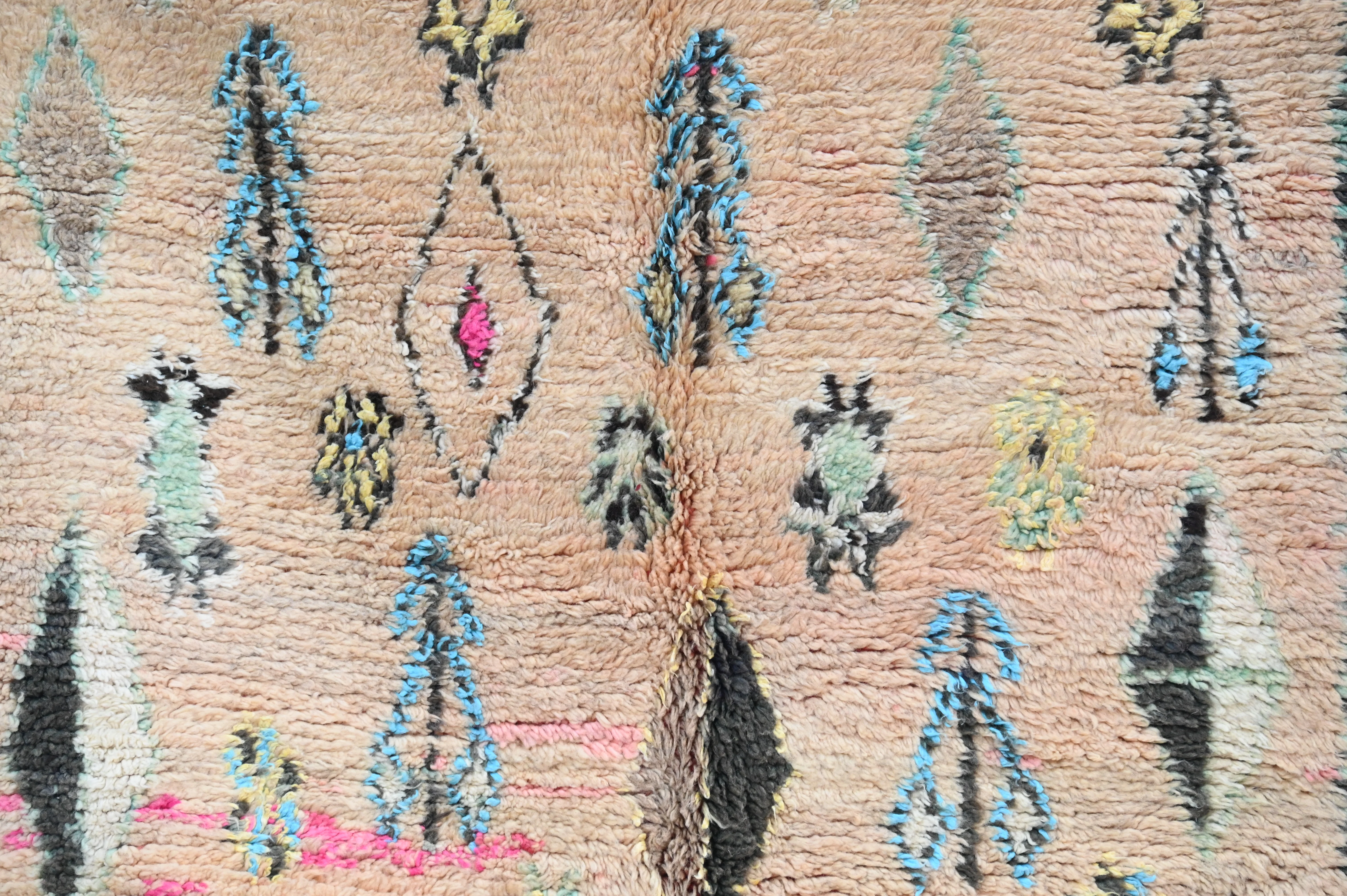Vintage 1970s Handwoven Boujaad Rug, 350 x 135 cm, V-149 - Image 3