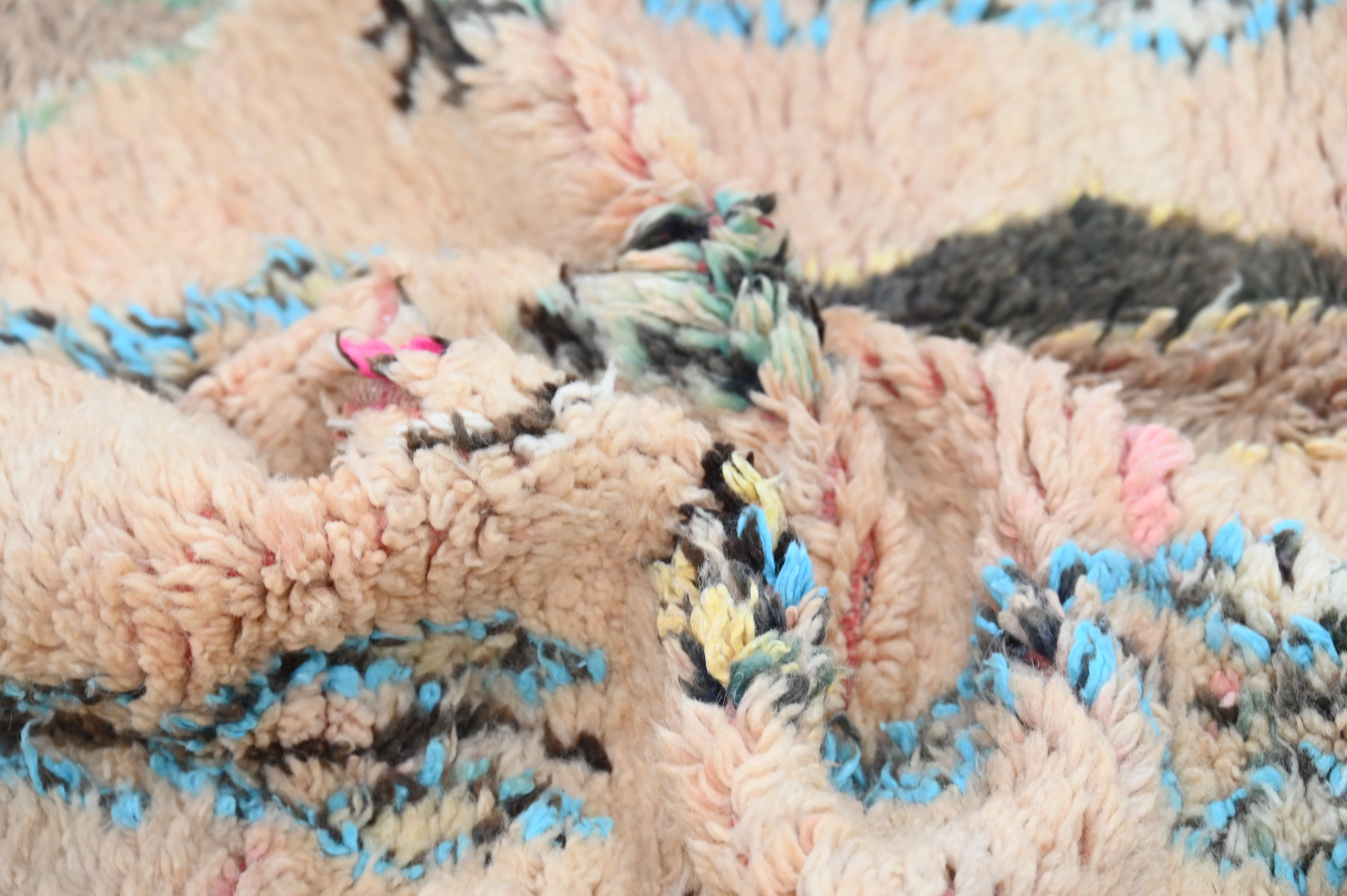 Vintage 1970s Handwoven Boujaad Rug, 350 x 135 cm, V-149 - Image 5