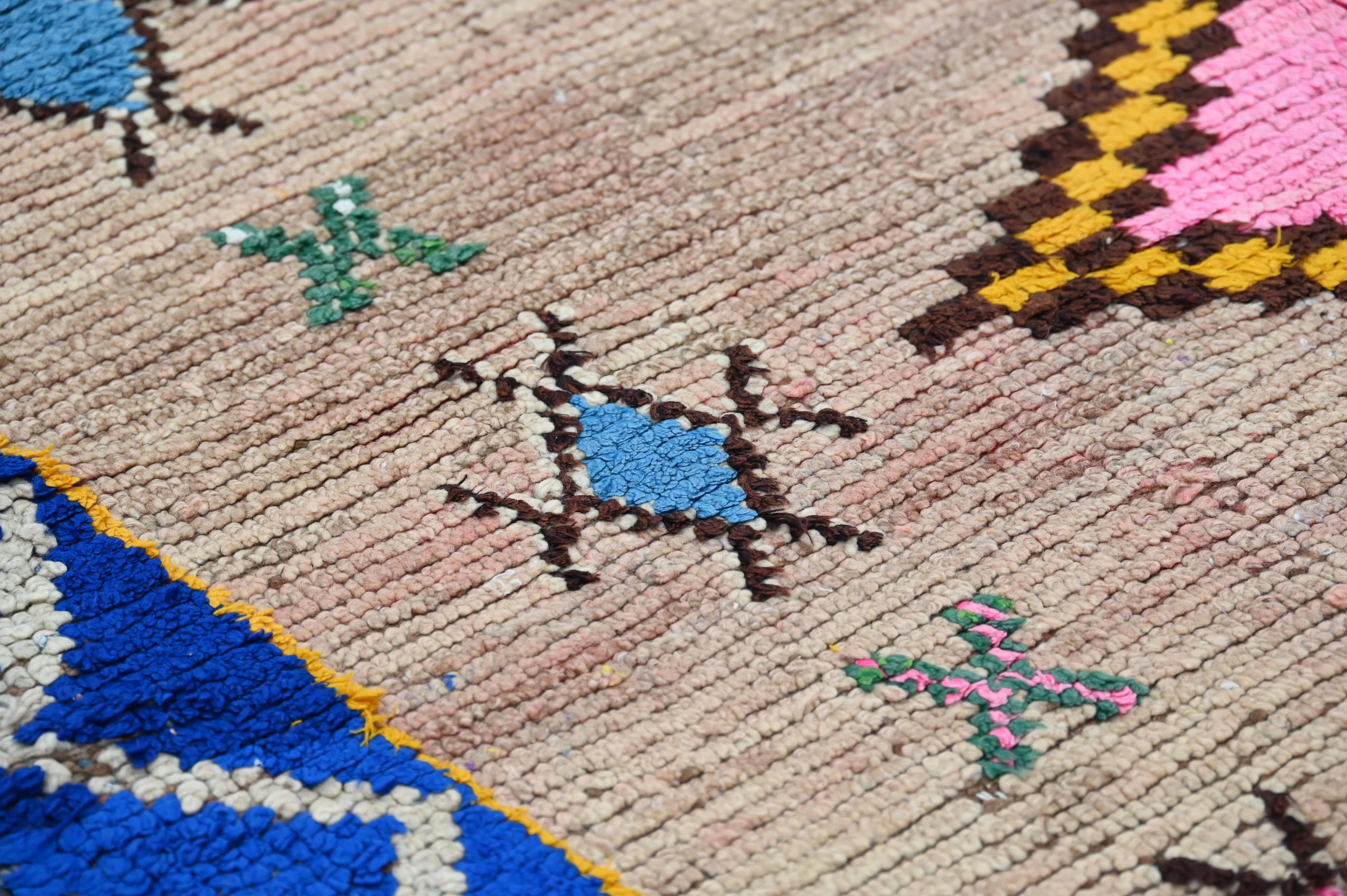 Vintage 1970s Handwoven Boujaad Rug, 355 x 150 cm, V-141 - Image 3