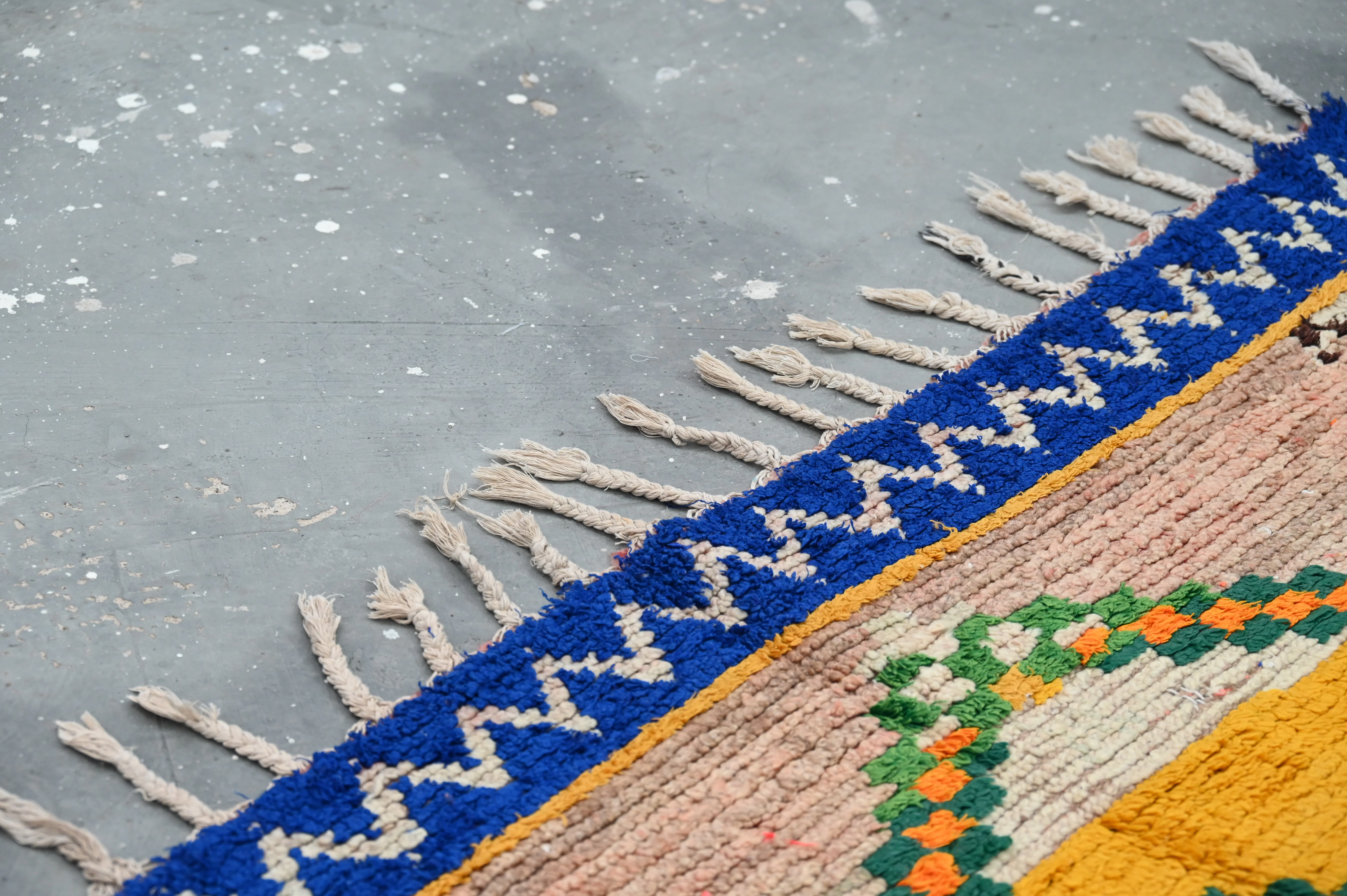 Vintage 1970s Handwoven Boujaad Rug, 355 x 150 cm, V-141 - Image 5