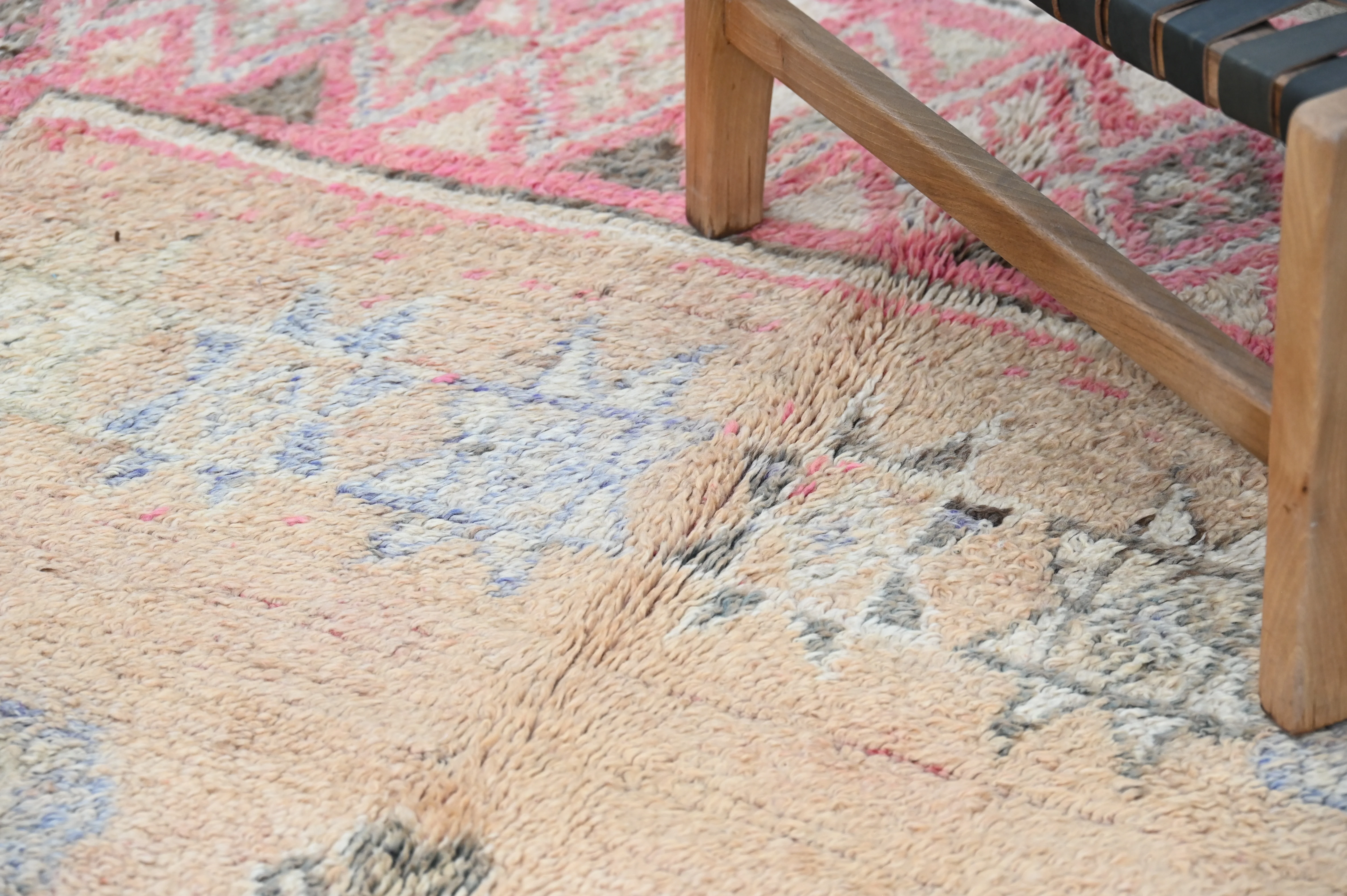Vintage 1970s Handwoven Boujaad Rug, 385 x 150 cm, V-151 - Image 3
