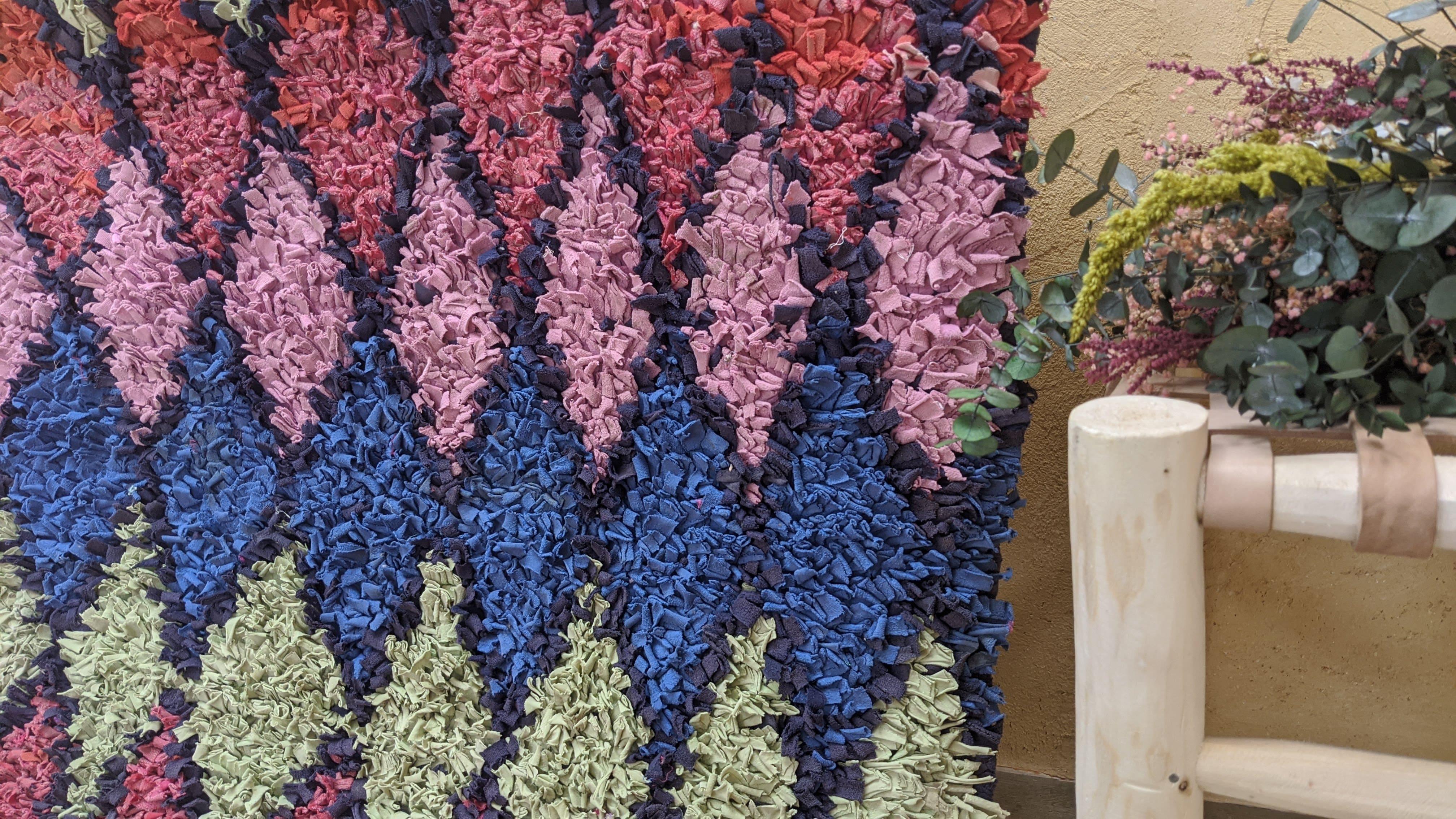 Vintage Boucherouite Rug - 150 x 88 cm || 4.92 x 2.89 feet - Image 2