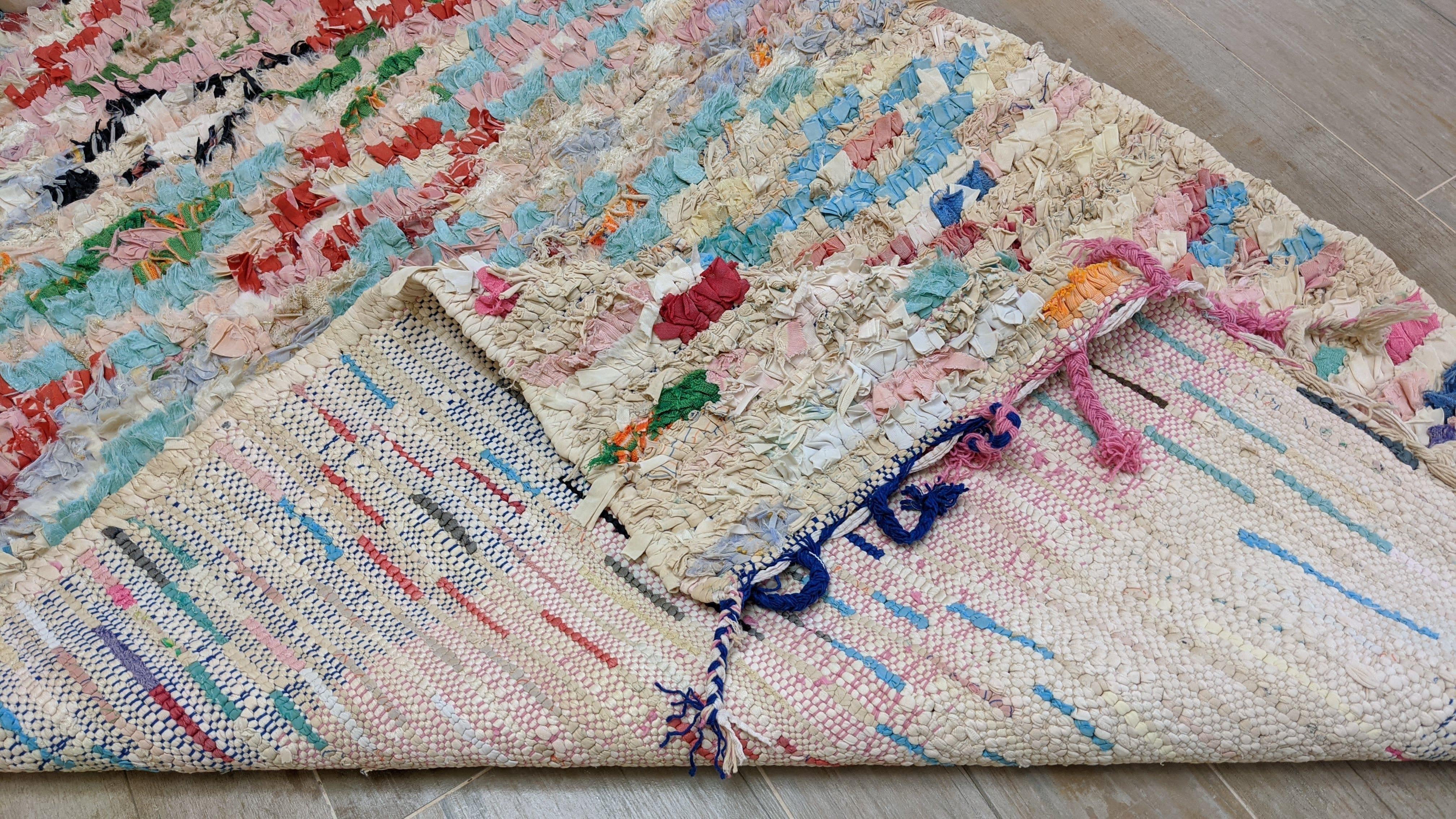 Vintage Boucherouite Rug - 160 x 95 cm || 5.25 x 3.12 feet - Image 9