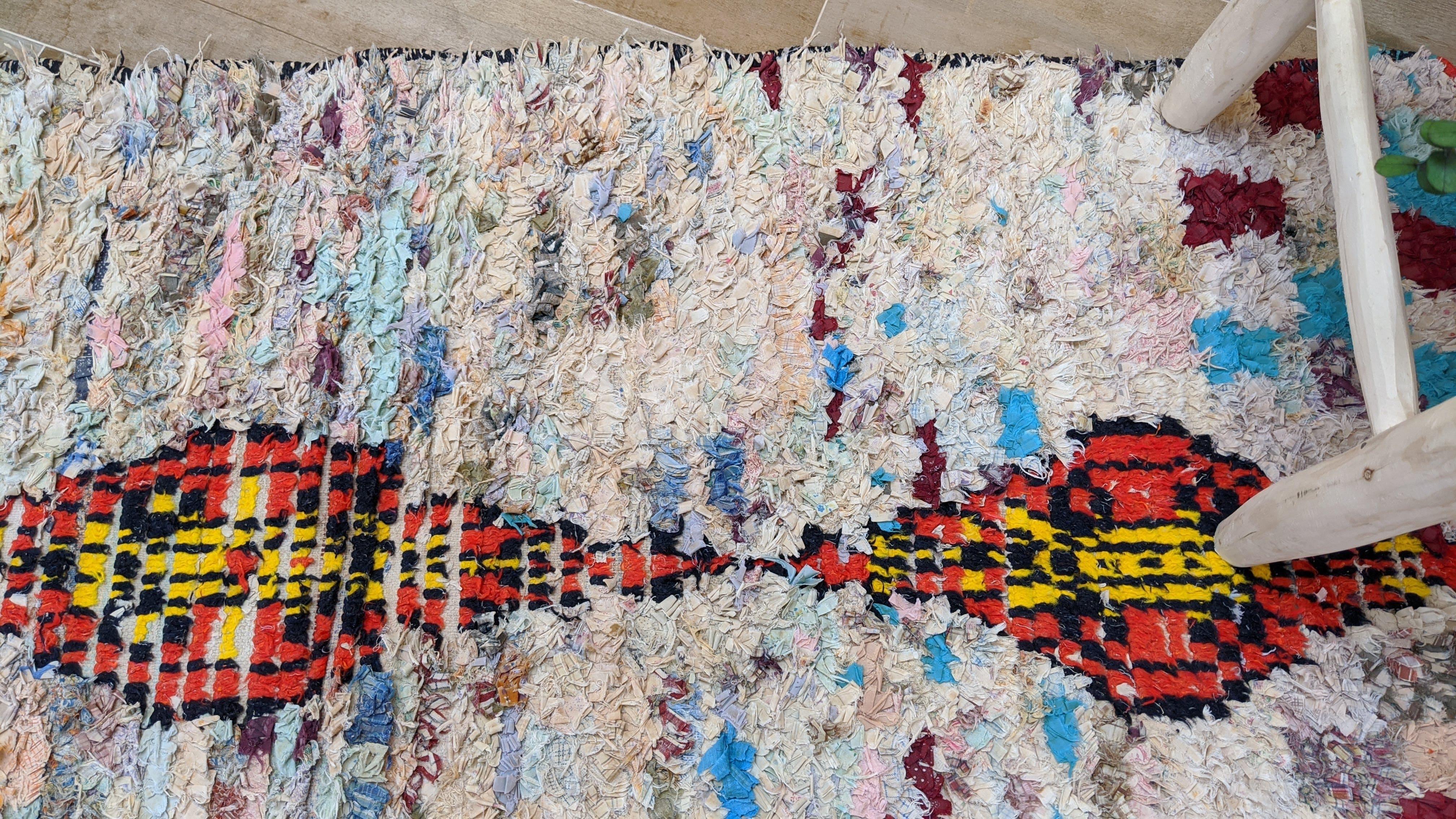 Vintage Boucherouite Rug - 165 x 85 cm || 5.41 x 2.79 feet - Image 5