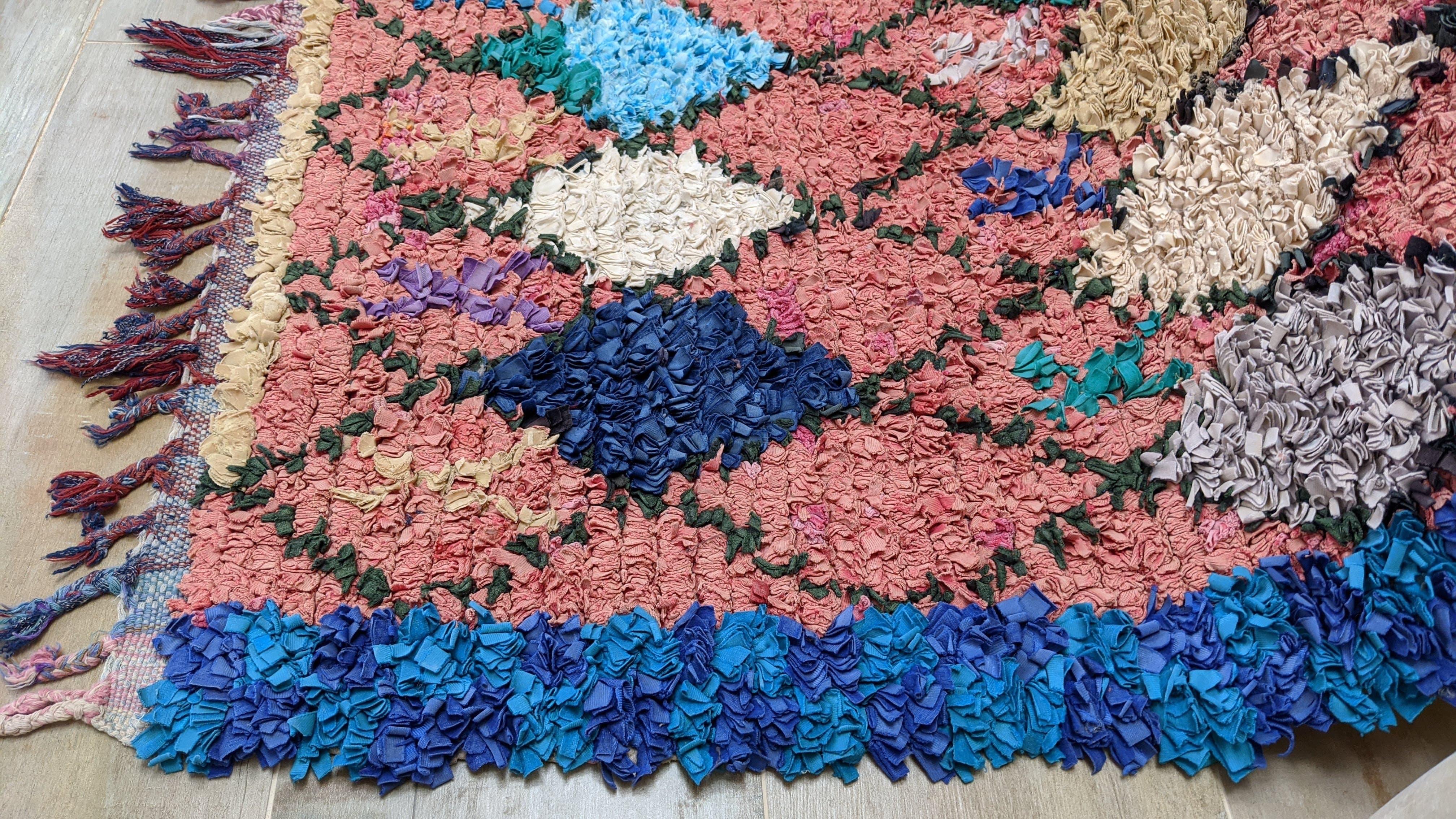 Vintage Boucherouite Rug - 170 x 85 cm || 5.58 x 2.79 feet - Image 3