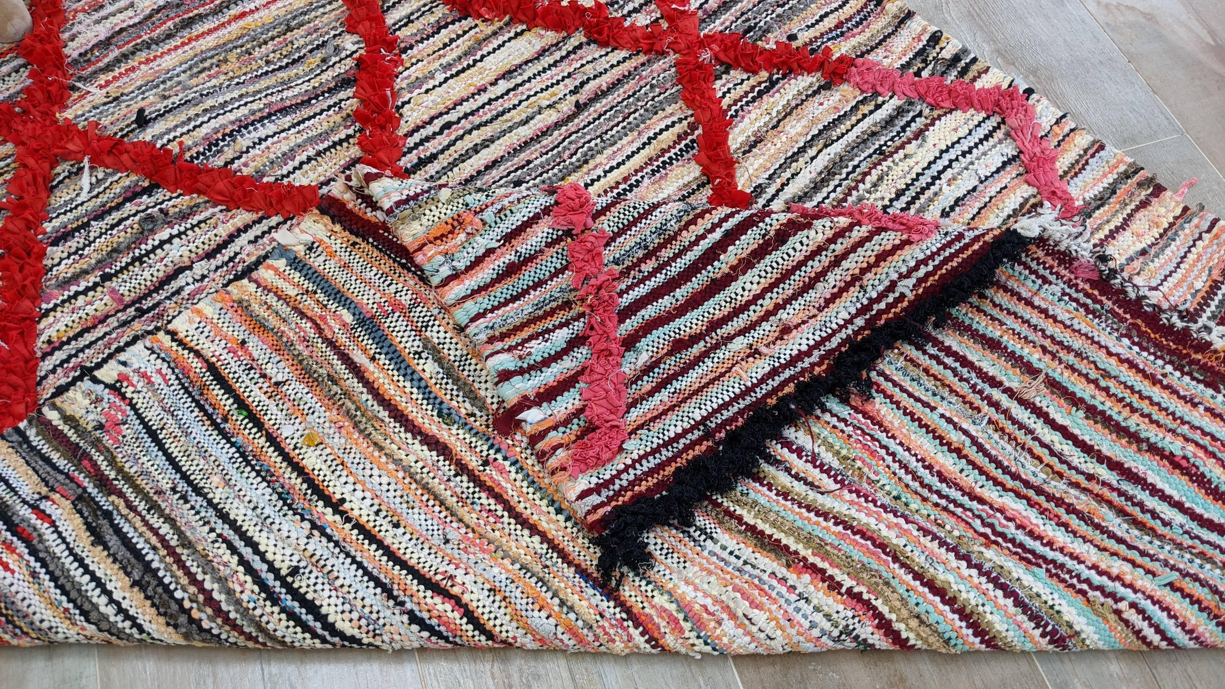 Vintage Boucherouite Rug - 175 x 110 cm || 5.74 x 3.61 feet - Image 8