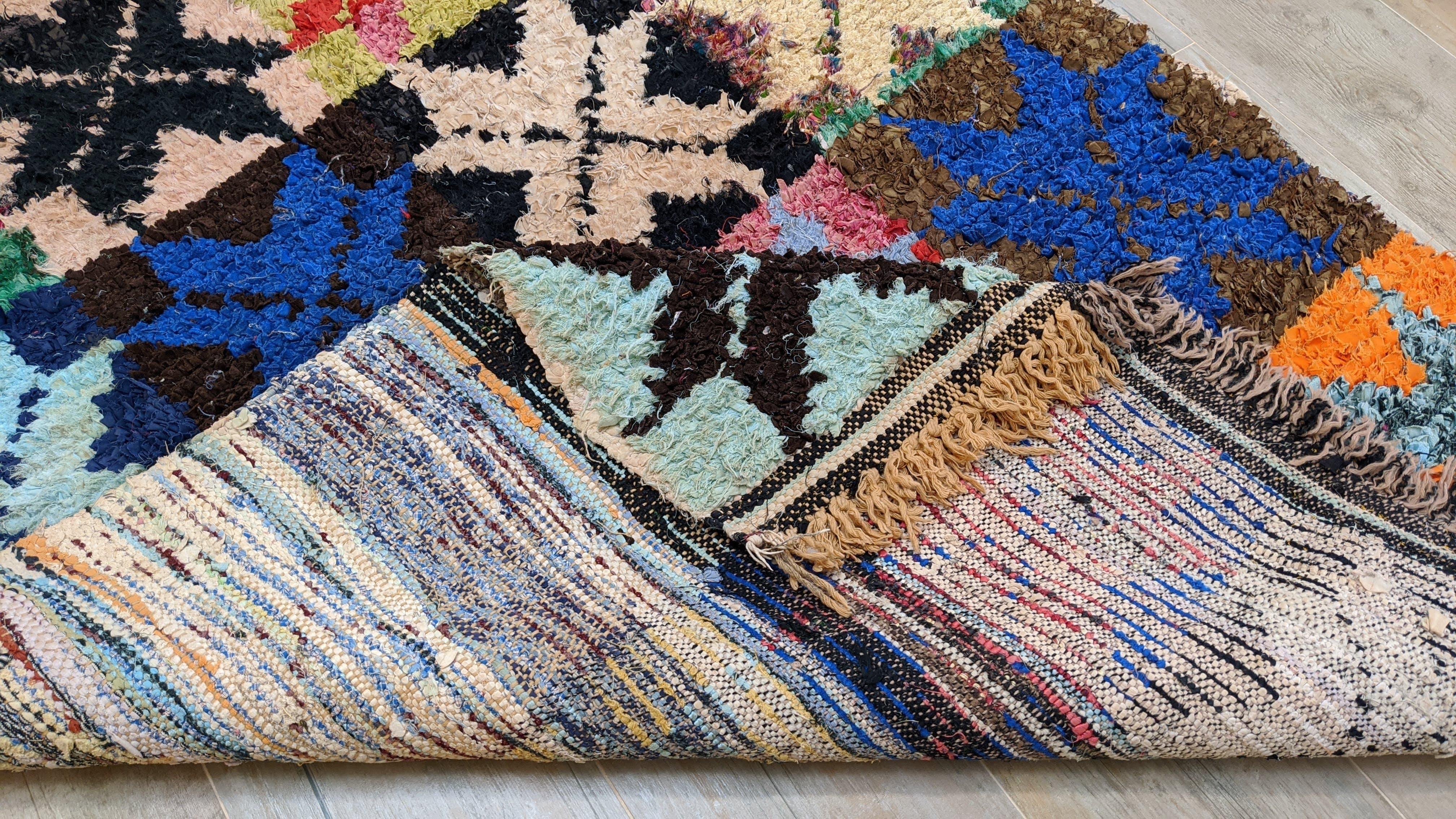 Vintage Boucherouite Rug - 180 x 115 cm || 5.91 x 3.77 feet - Image 10