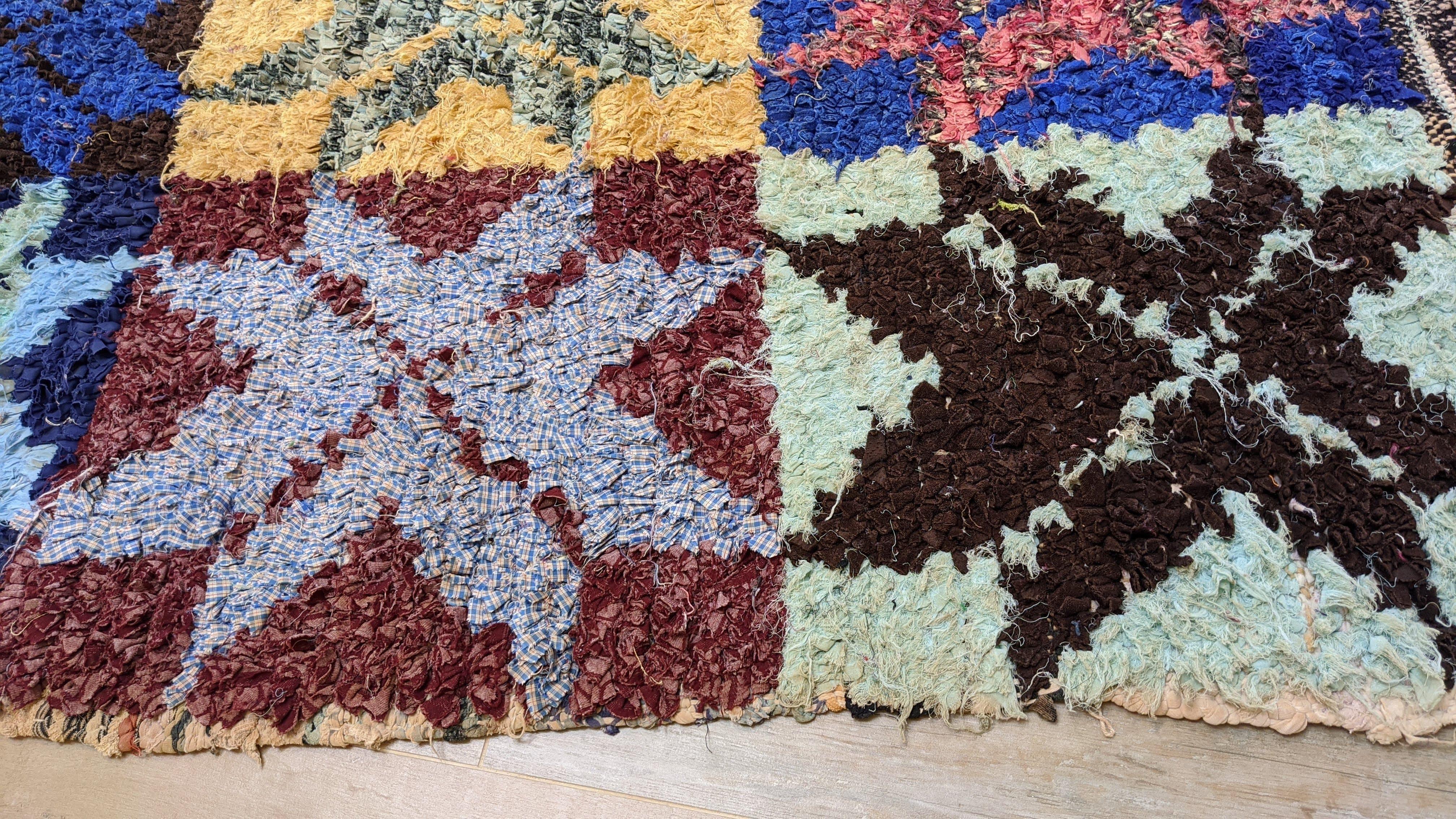 Vintage Boucherouite Rug - 180 x 115 cm || 5.91 x 3.77 feet - Image 11