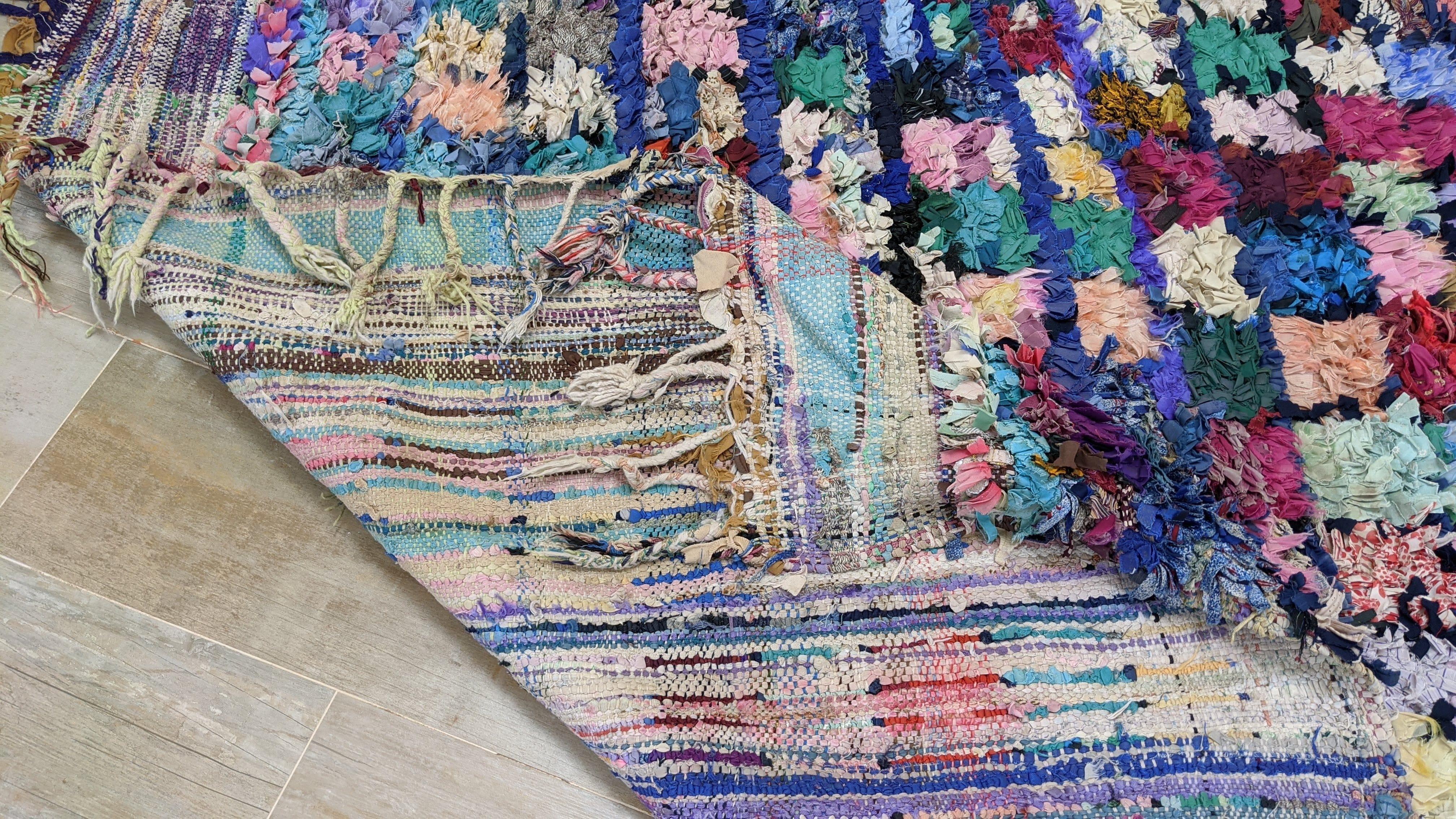 Vintage Boucherouite Rug - 240 x 150 cm || 7.87 x 4.92 feet - Image 10