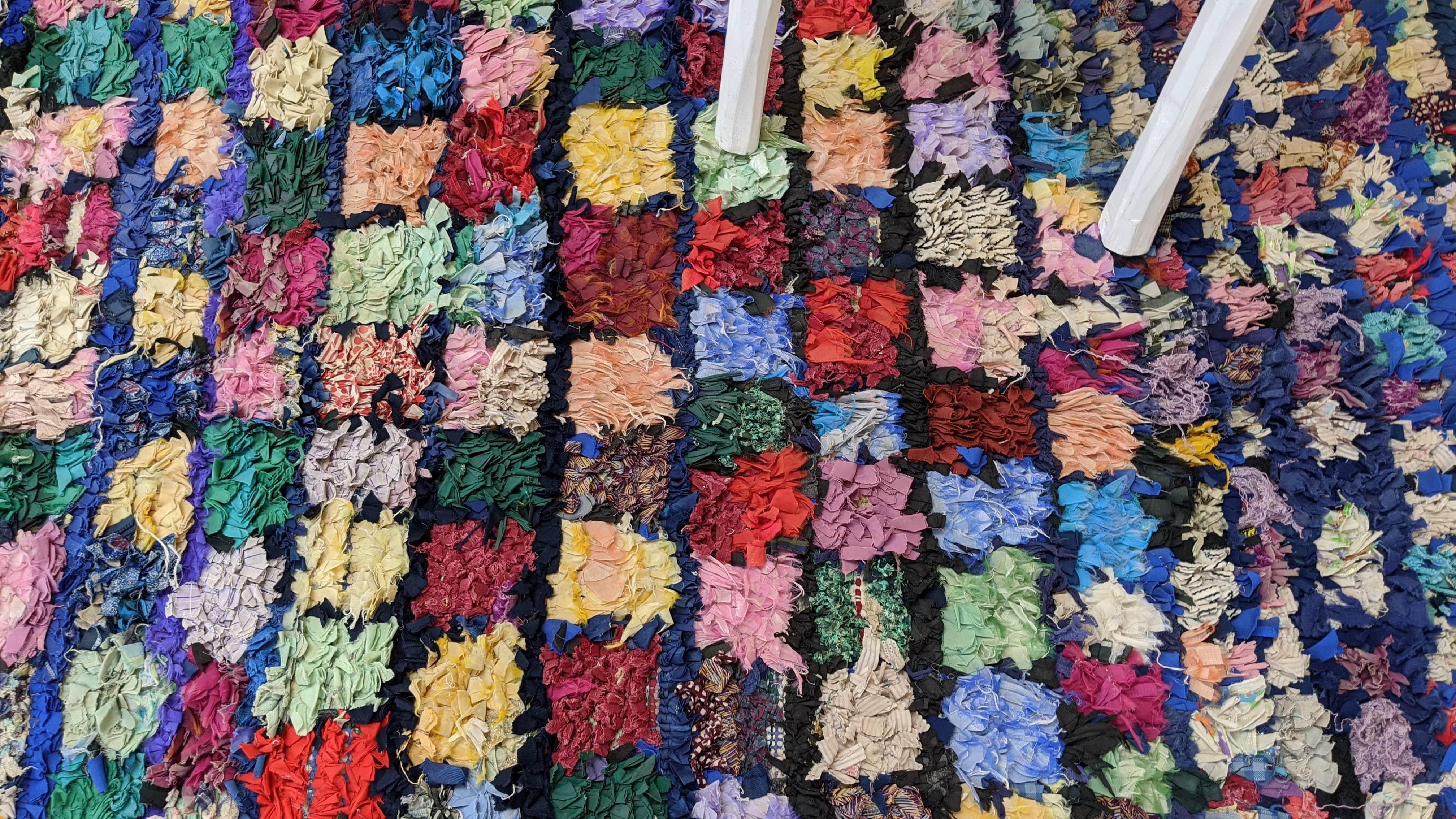 Vintage Boucherouite Rug - 240 x 150 cm || 7.87 x 4.92 feet - Image 4