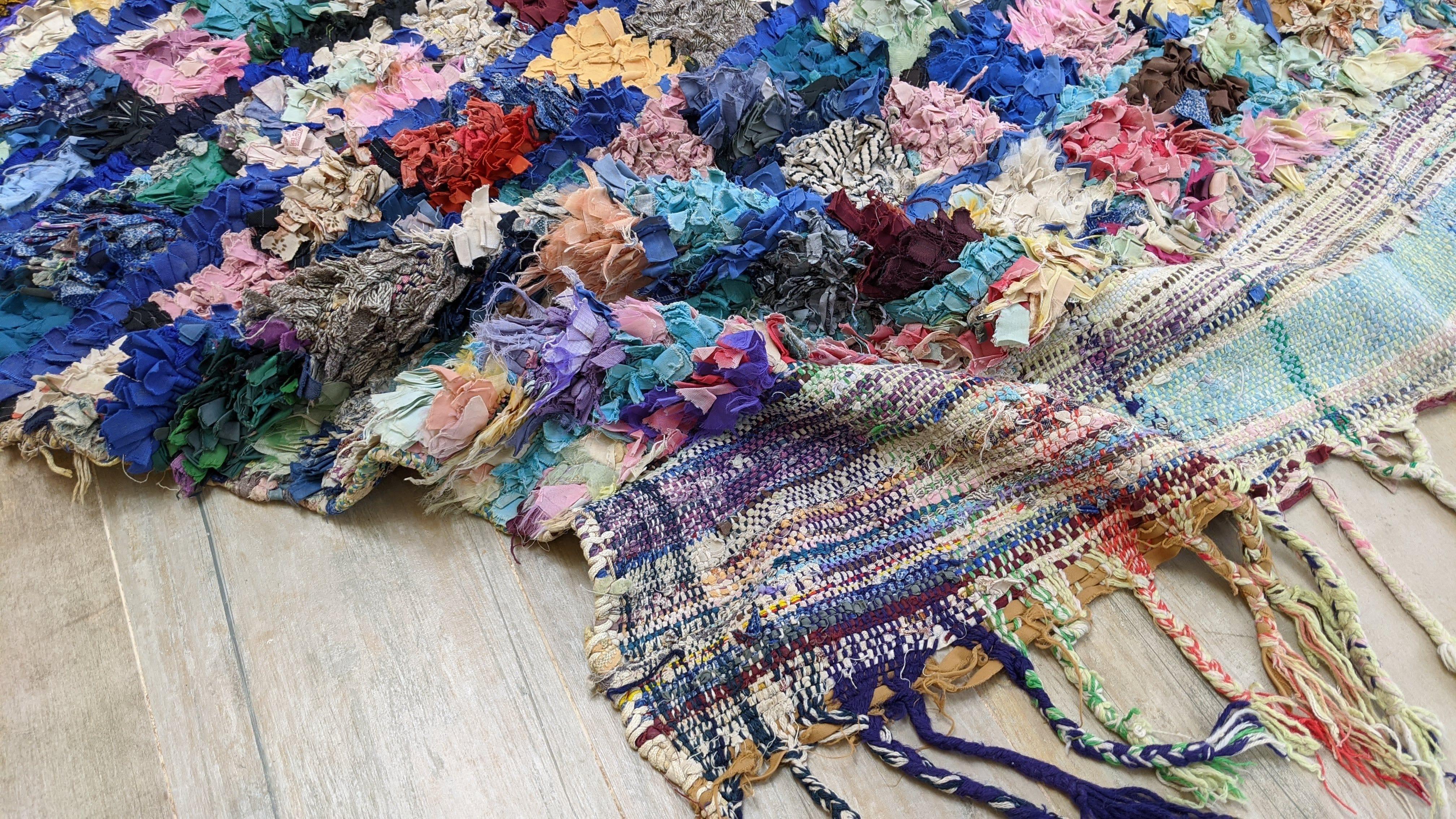 Vintage Boucherouite Rug - 240 x 150 cm || 7.87 x 4.92 feet - Image 9