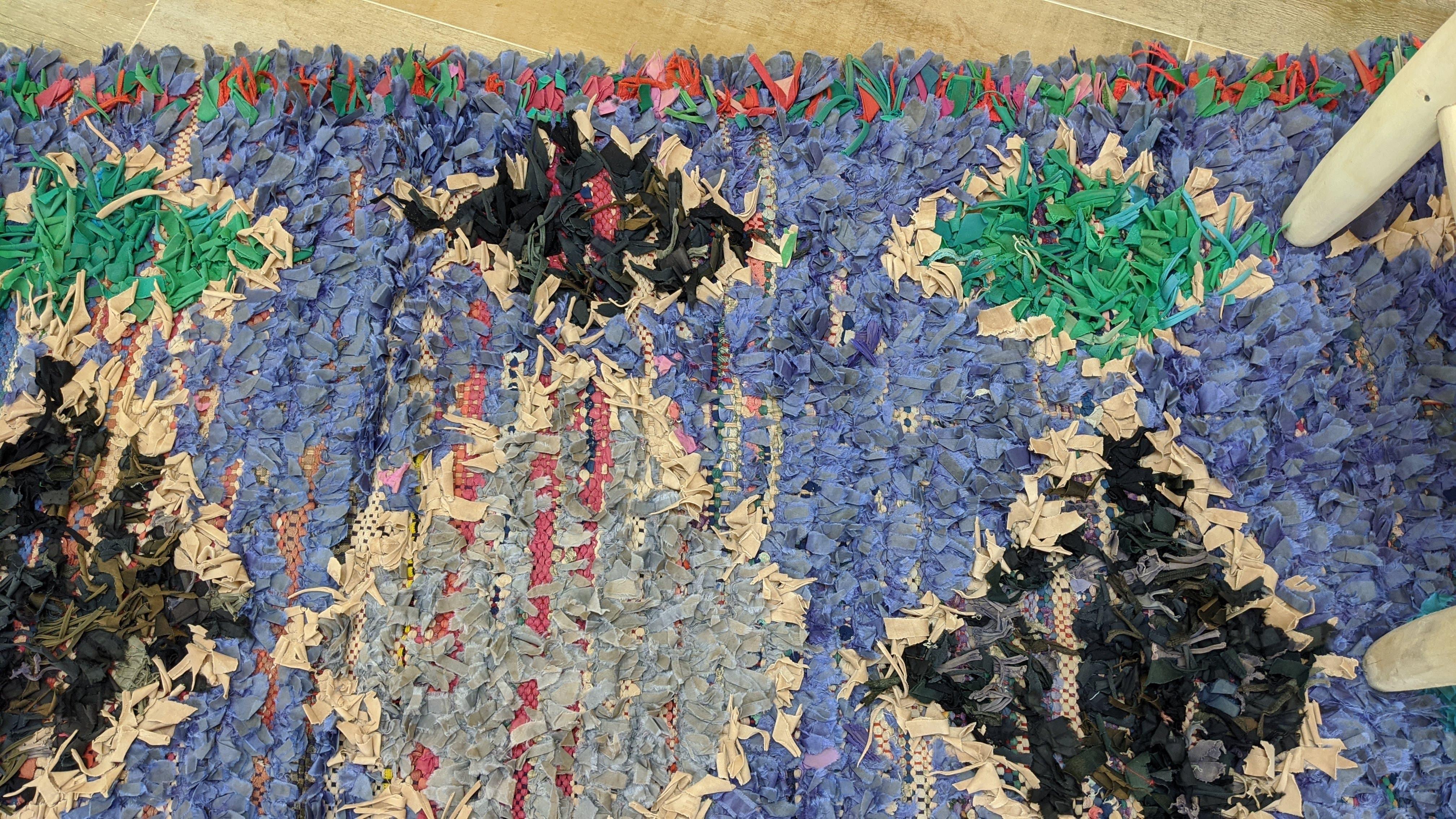 Vintage Boucherouite Rug - 250 x 105 cm || 8.2 x 3.44 feet - Image 7