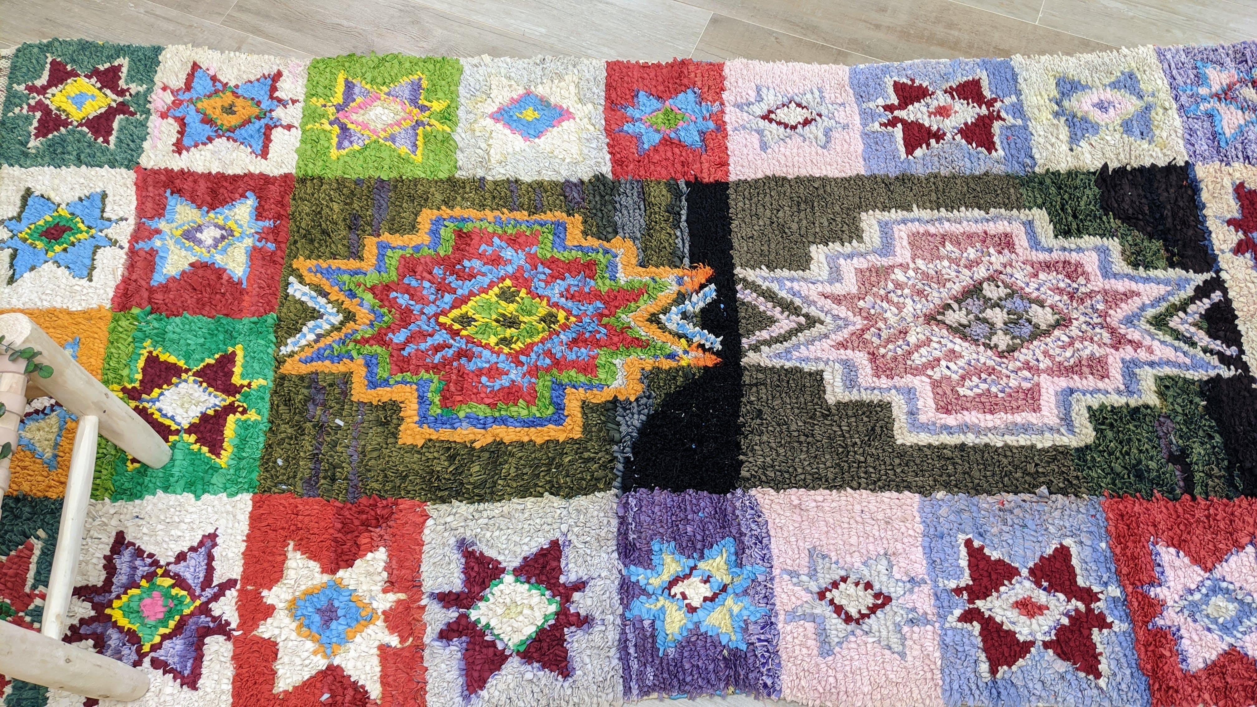 Vintage Boucherouite Rug - 270 x 120 cm || 8.86 x 3.94 feet - Image 11