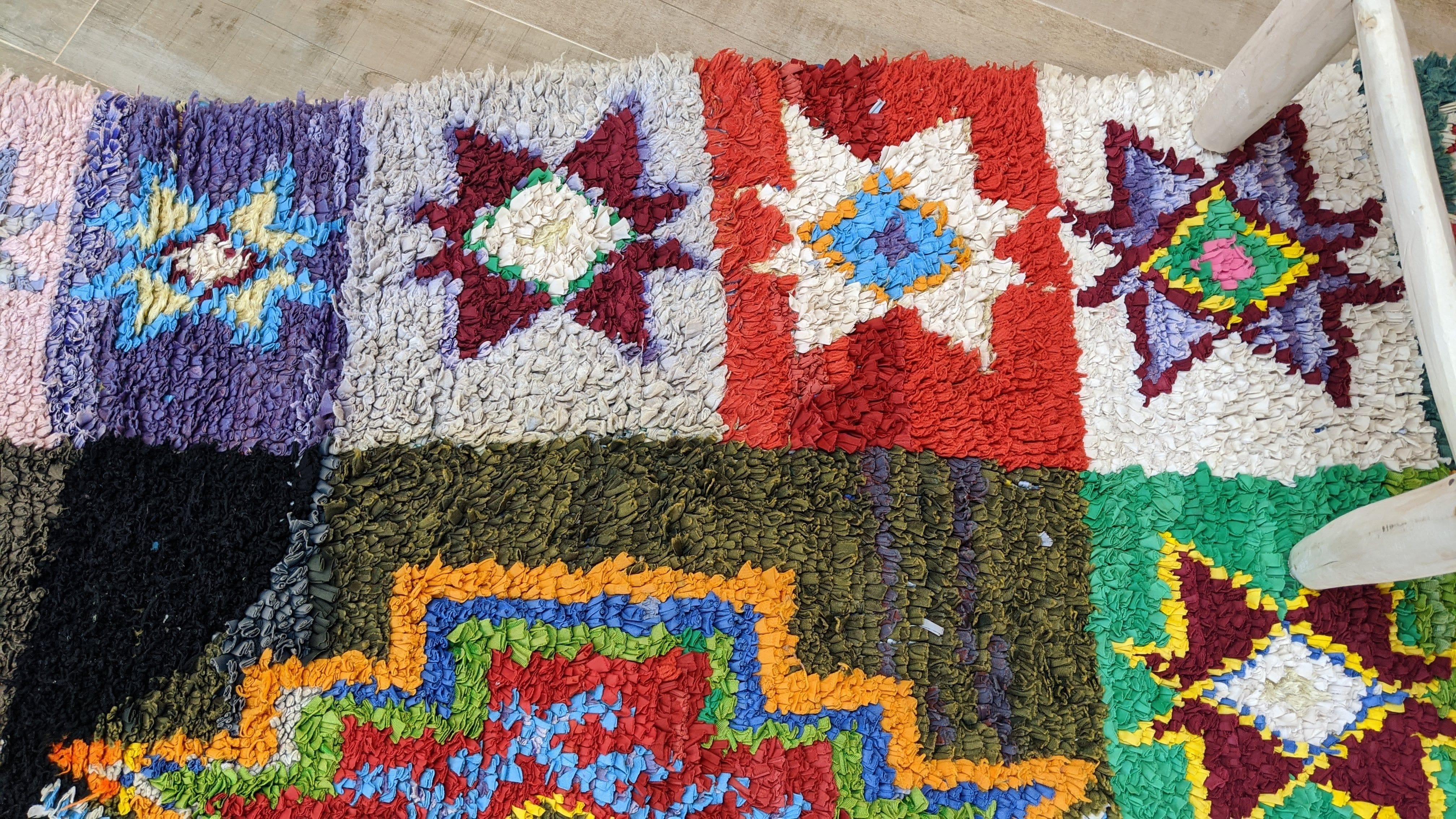 Vintage Boucherouite Rug - 270 x 120 cm || 8.86 x 3.94 feet - Image 7