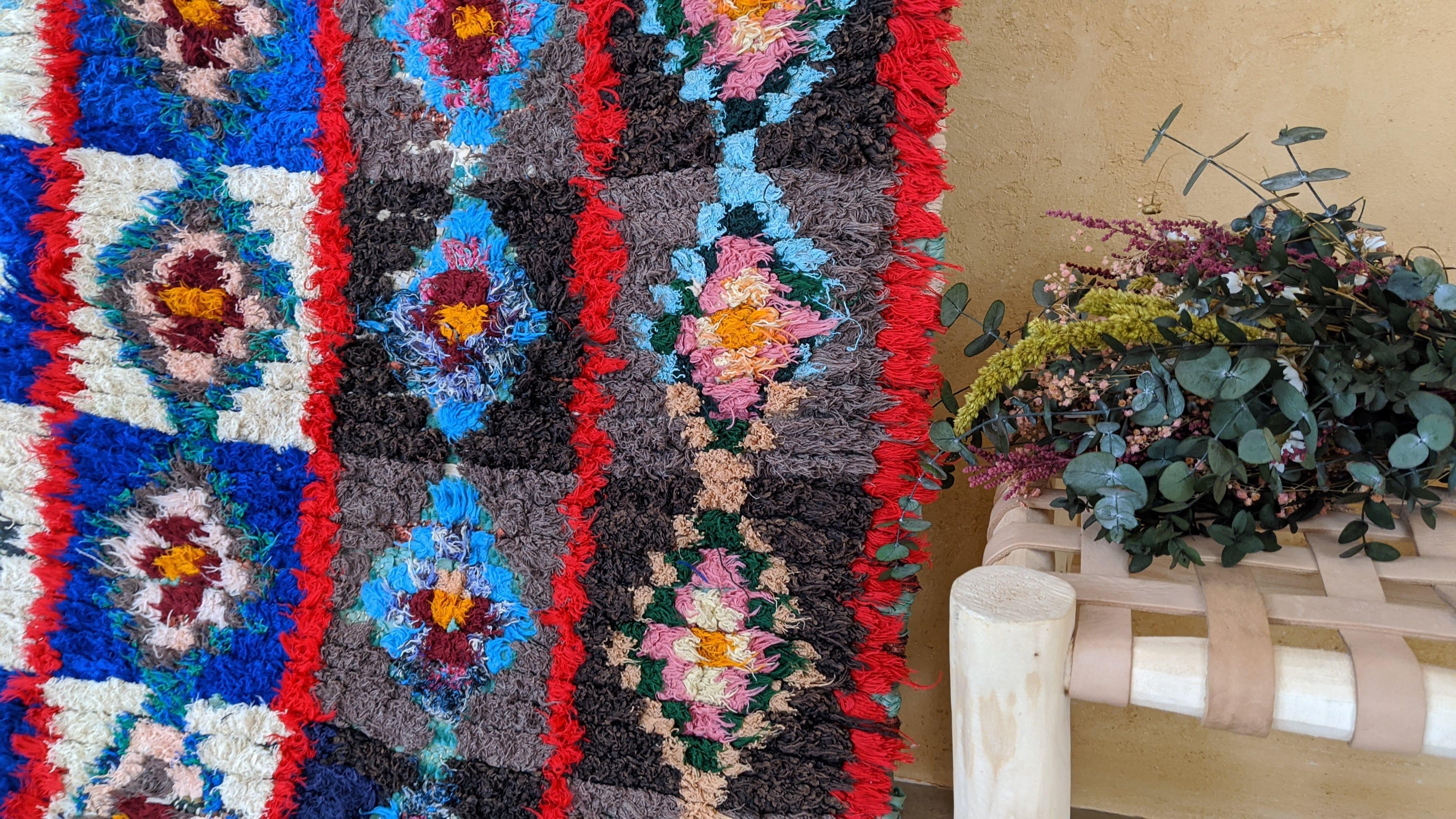 Vintage Boucherouite Rug - 275 x 80 cm || 9.02 x 2.62 feet - Image 2