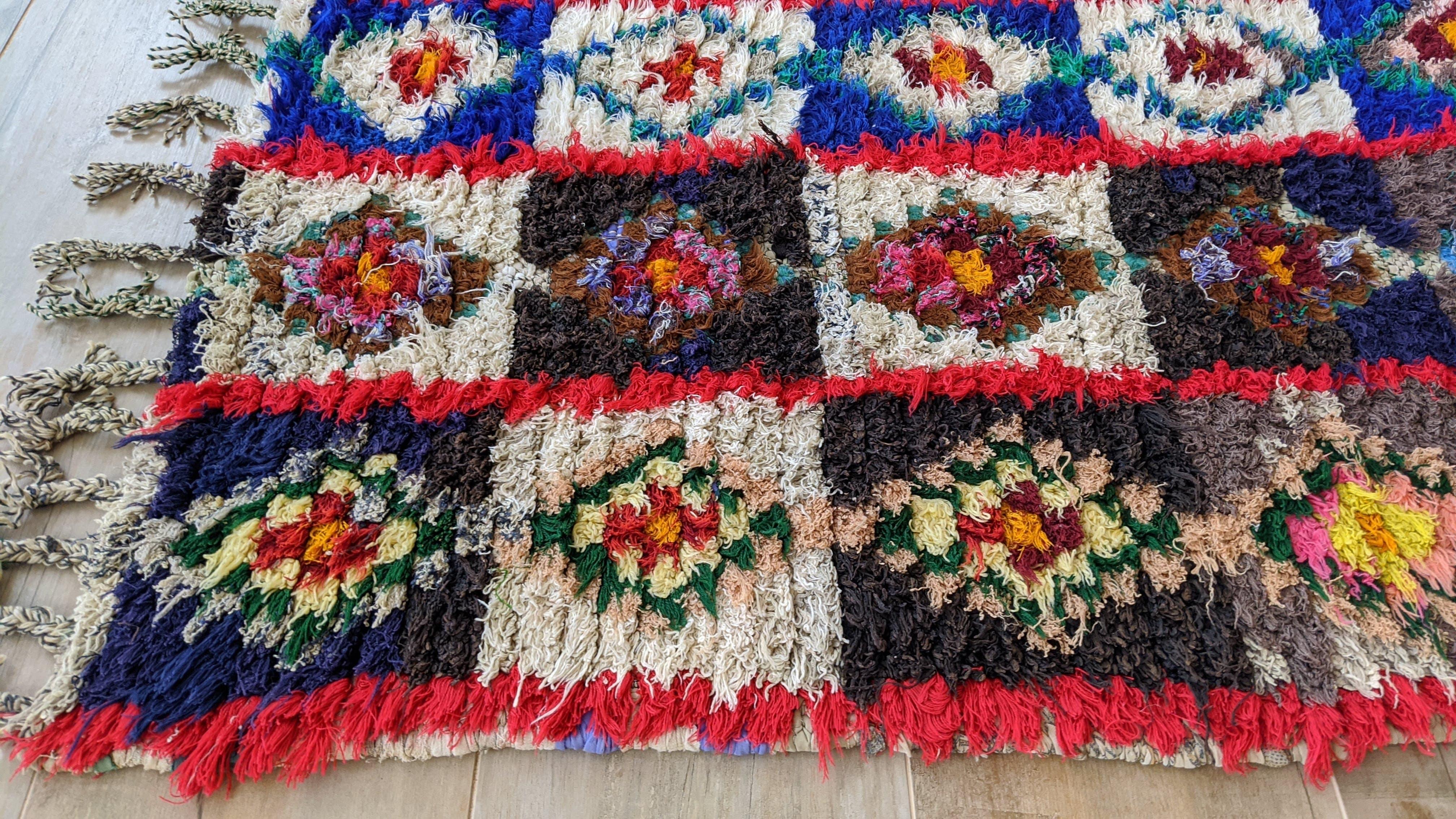 Vintage Boucherouite Rug - 275 x 80 cm || 9.02 x 2.62 feet - Image 3