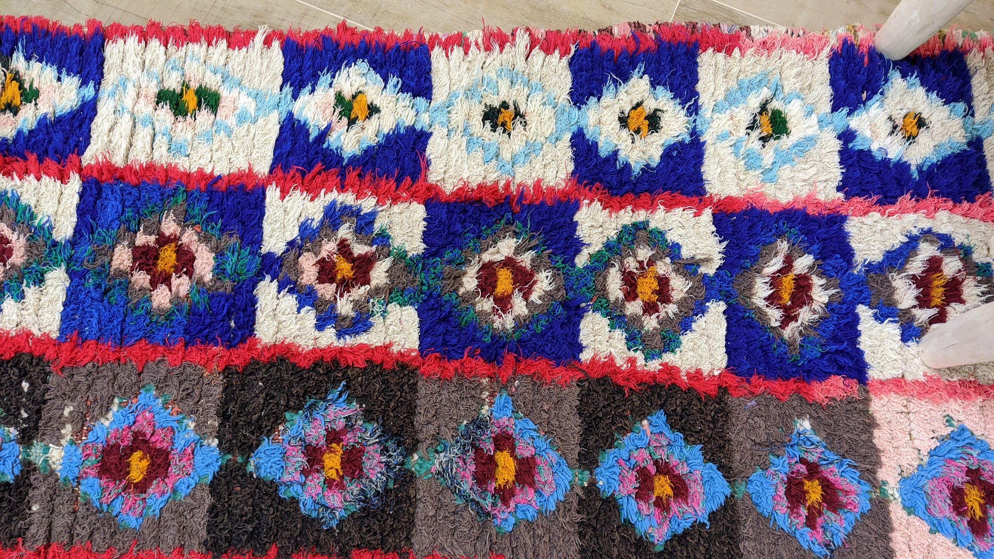 Vintage Boucherouite Rug - 275 x 80 cm || 9.02 x 2.62 feet - Image 5