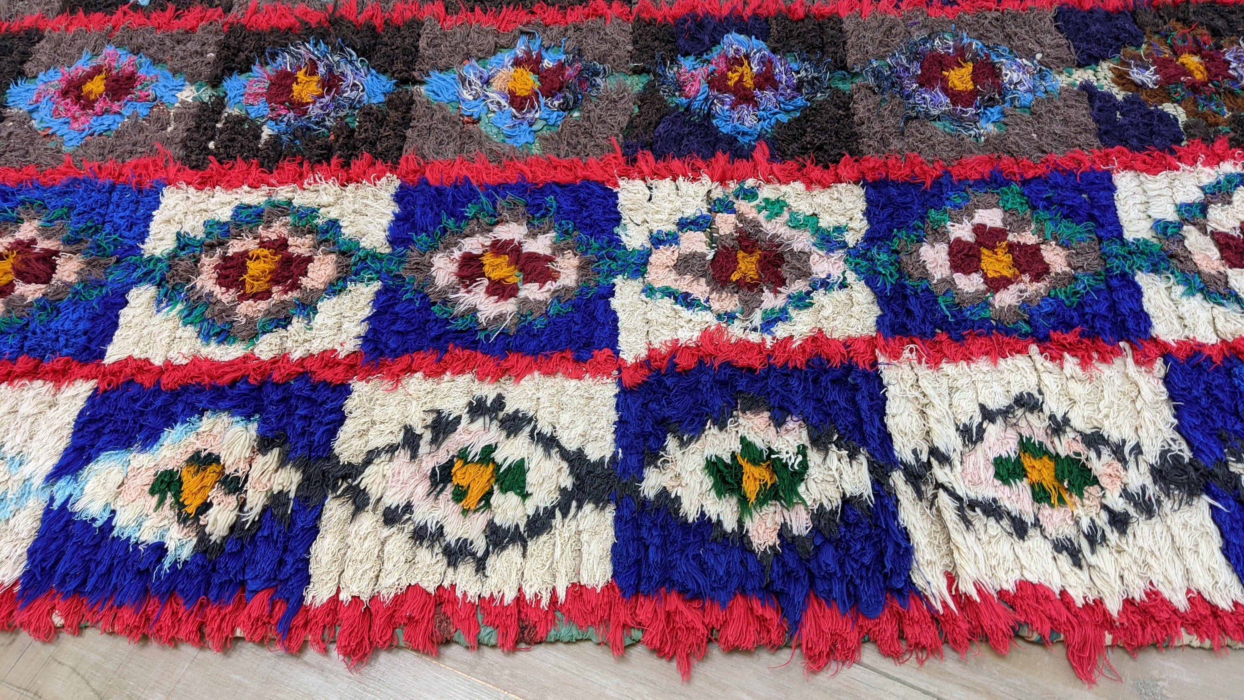 Vintage Boucherouite Rug - 275 x 80 cm || 9.02 x 2.62 feet - Image 7