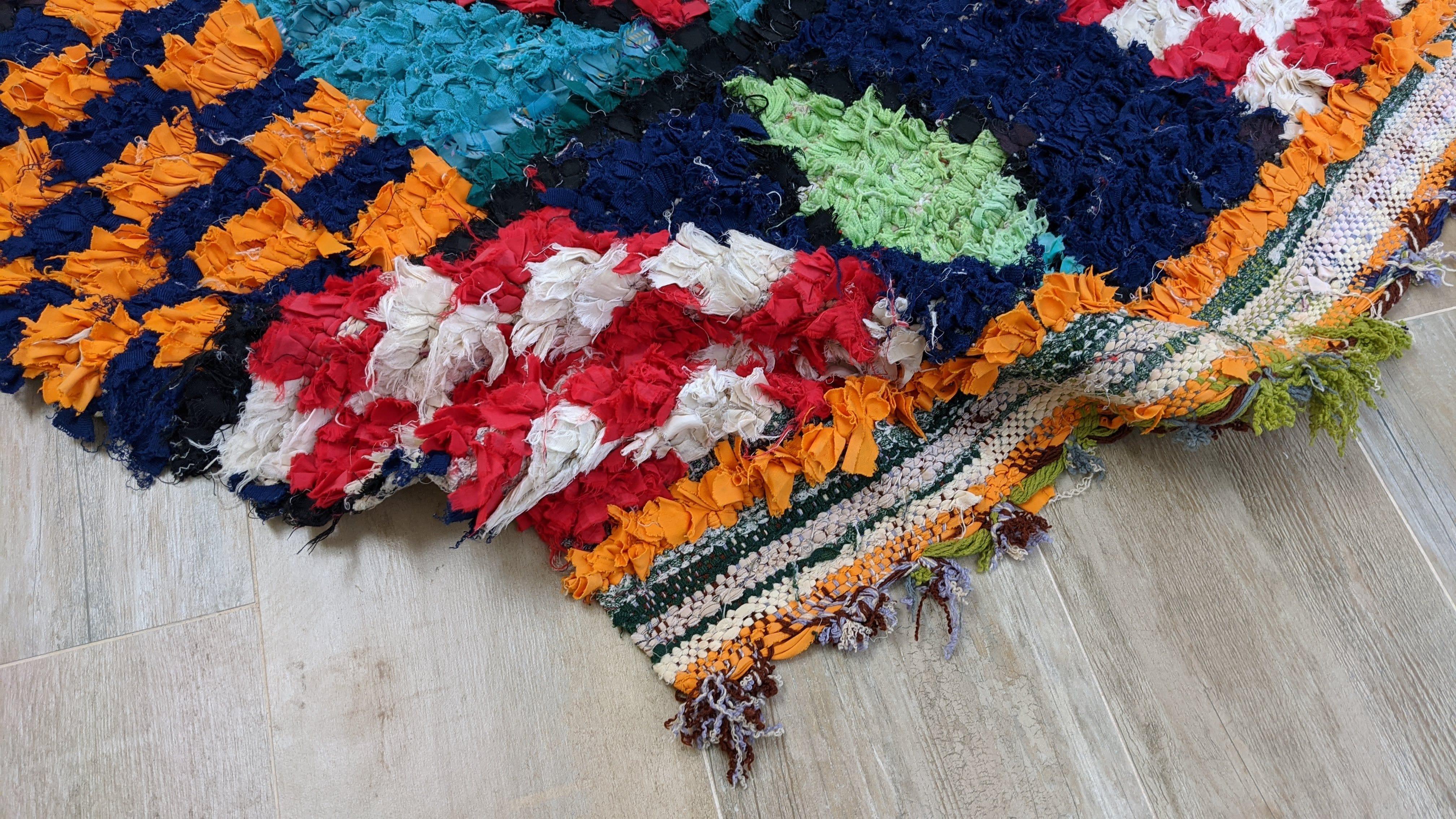 Vintage Boucherouite Rug - 275 x 80 cm || 9.02 x 2.62 feet - Image 8