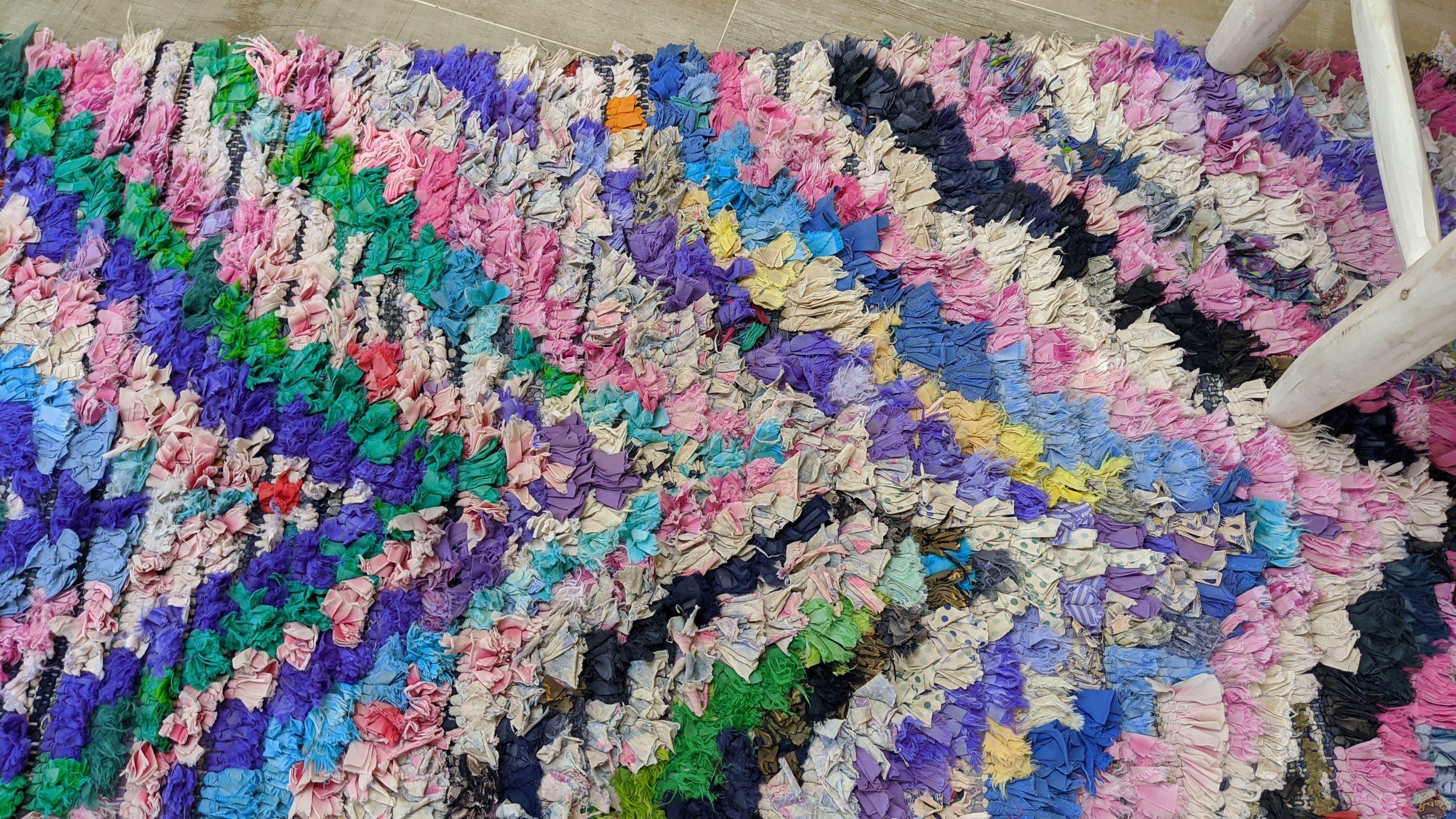Vintage Boucherouite Rug - 295 x 85 cm || 9.68 x 2.79 feet - Image 5