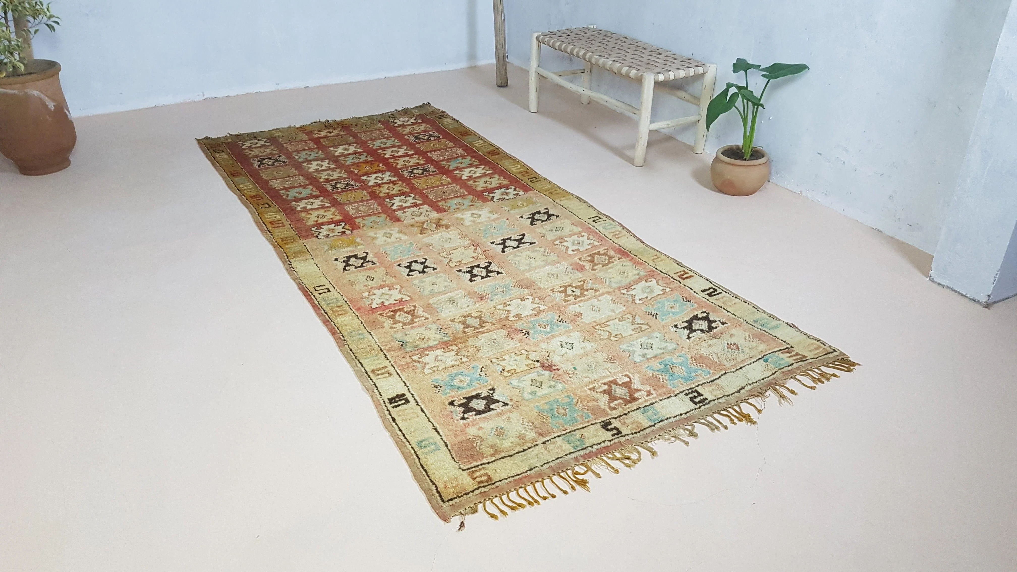 Vintage Boujaad rug, 290 x 130 cm || 9.51 x 4.27 feet - Image 6