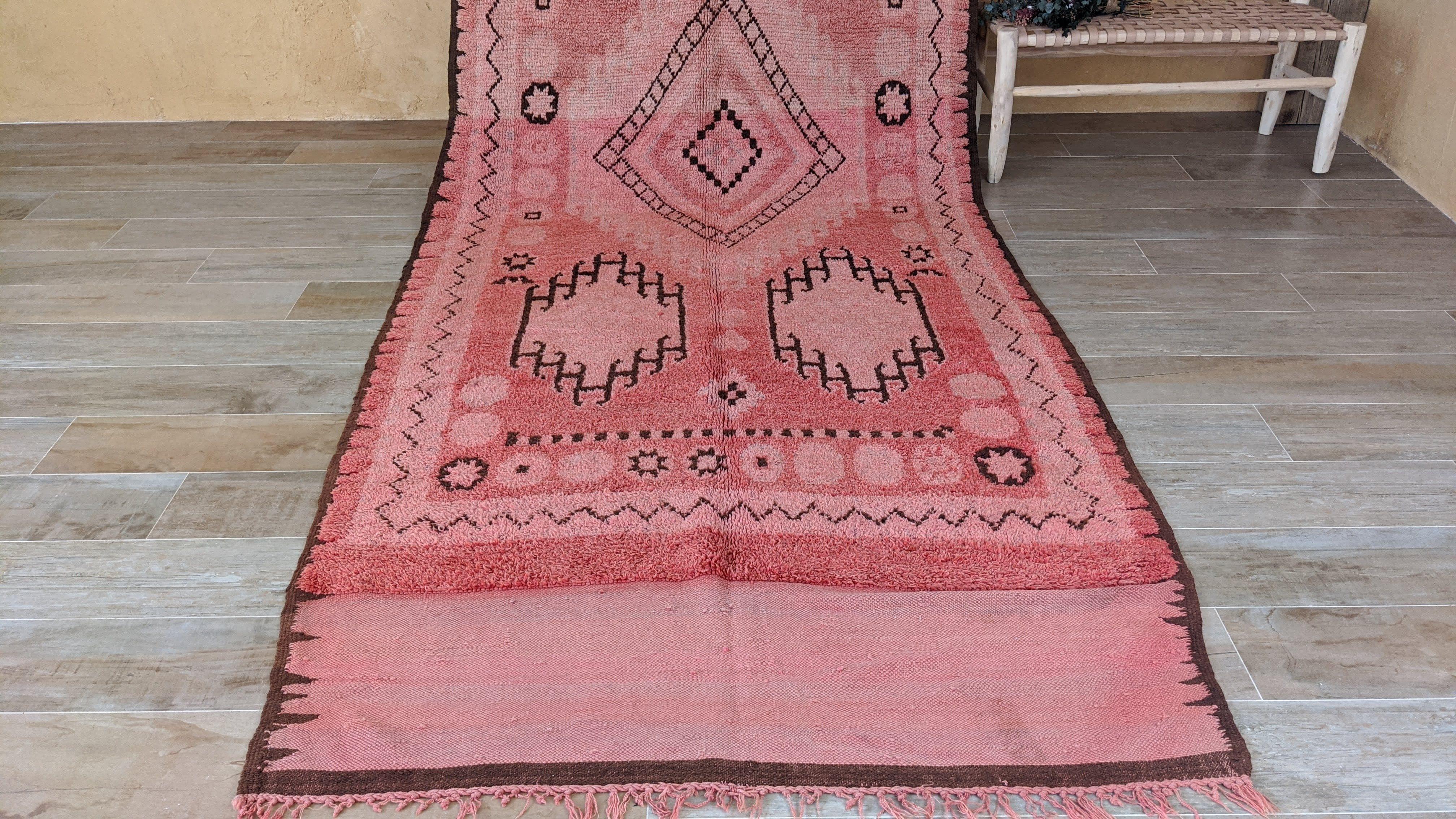 Vintage Boujaad rug, 415 x 155 cm || 13.62 x 5.09 feet - Image 9